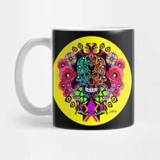 the death in a tree in mexican ecopop floral art Mug